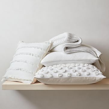 Richly Textured Whites Pillow Set | West Elm (US)