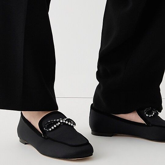 Marie bow loafers in satin | J.Crew US