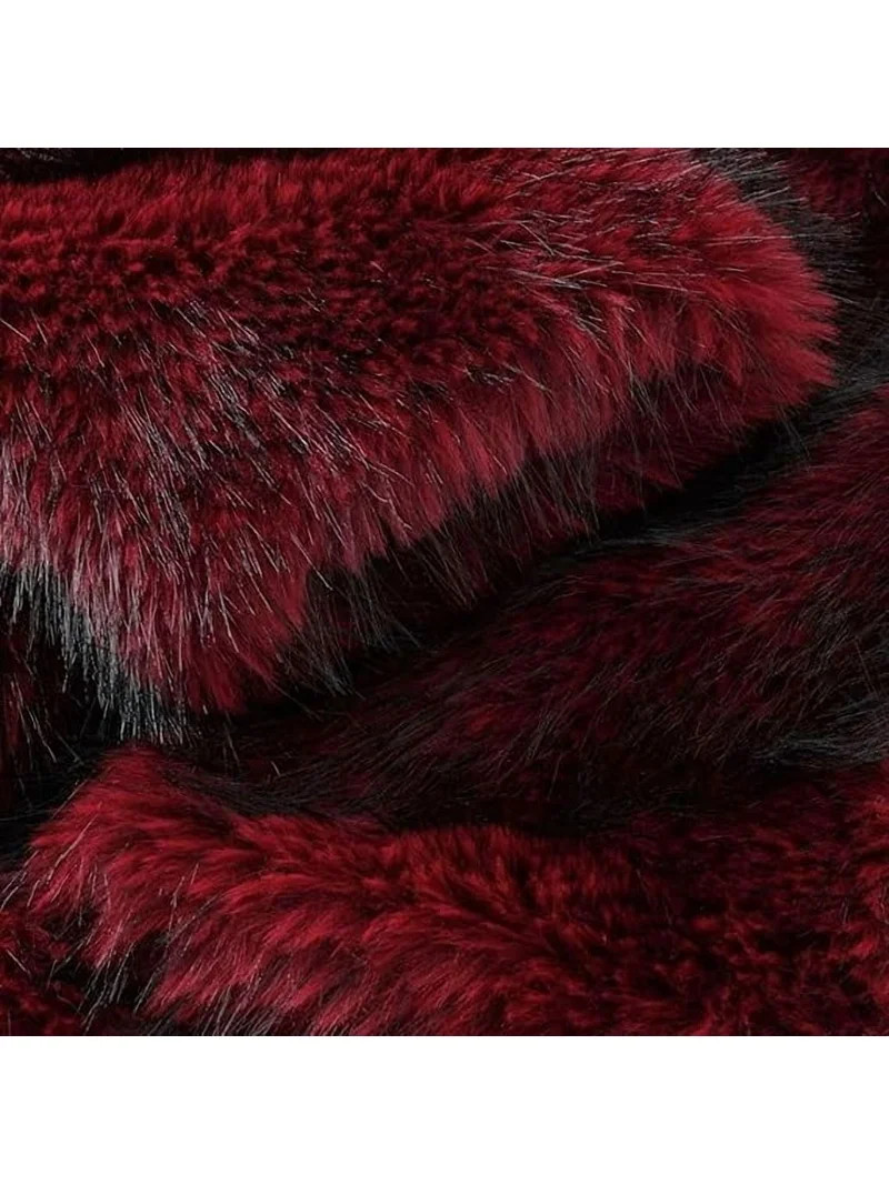 Amazhiyu Women's Faux Fur Long Sleeve Open-front Winter Cropped Coat with Pockets | Walmart (US)