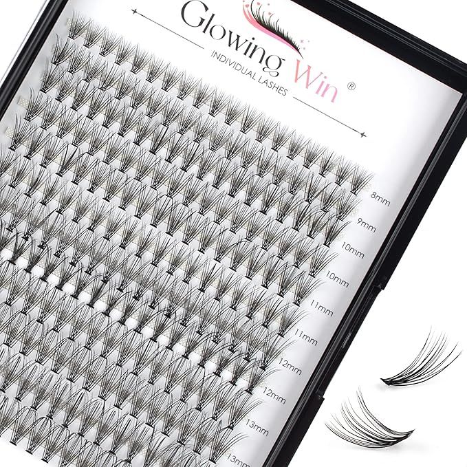 Glowing Win Extension Cils Individuels Faux Cils Naturel Cluster Lashes 0.07C 8-15mm 20D 228PCS F... | Amazon (FR)