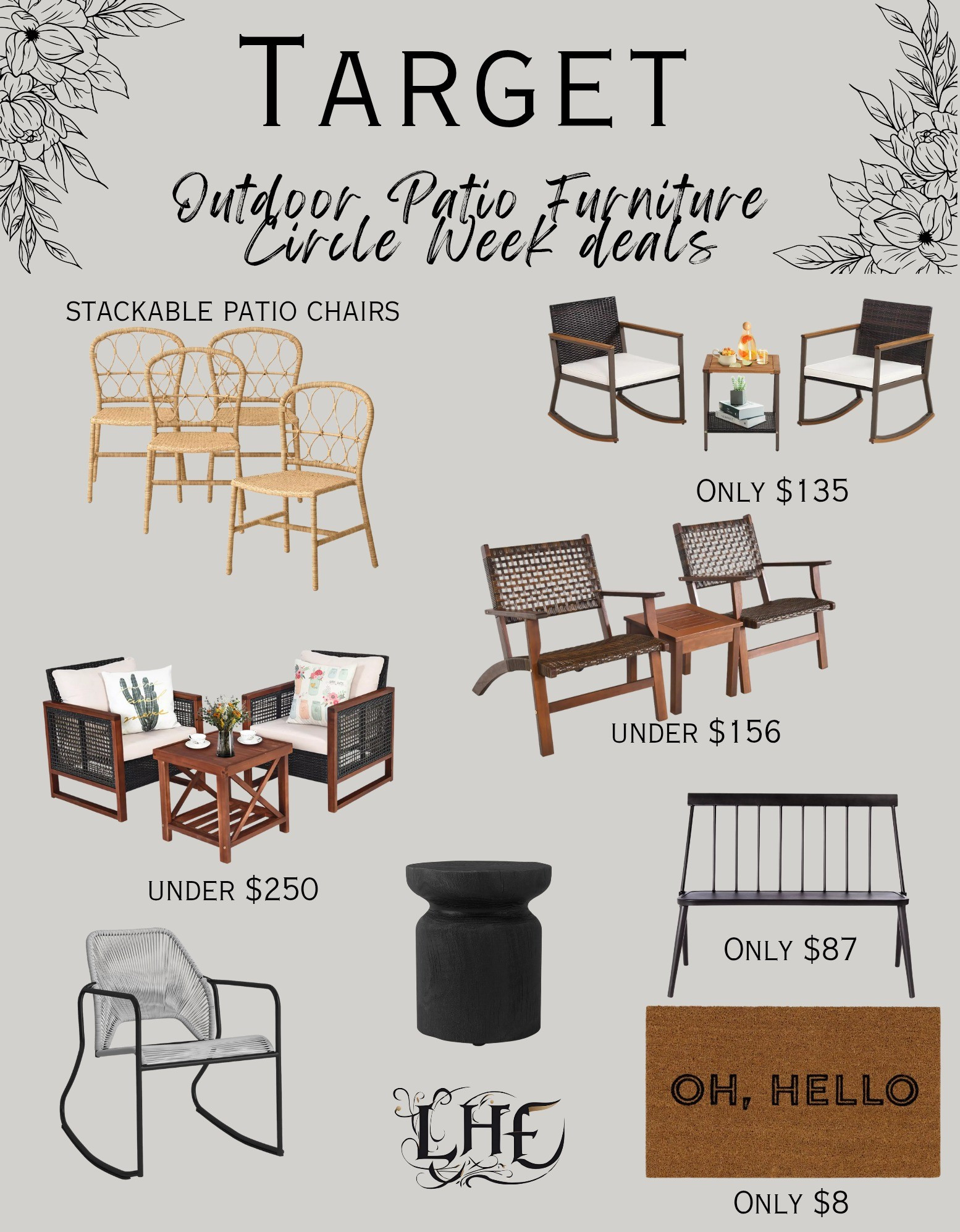 Patio furniture on sale! Shop by clicking the thumbnails below 👇... patio, porch, Patio chairs, patio furniture, target home, porch chairs, patio sets, outdoor living, home refresh, porch refresh, patio refresh, patio sale, outdoor furniture, target circle week 

#LTKHome #LTKSaleAlert #LTKSeasonal