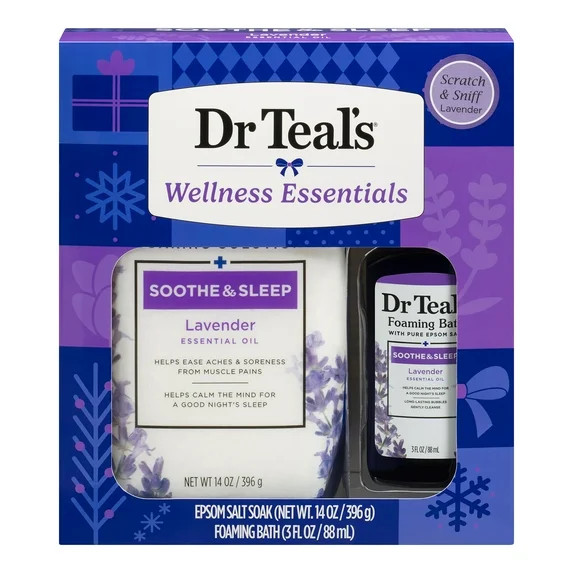 Dr Teal's Soothe & Sleep Lavender Bath Gift Set, 2 Piece | Walmart (US)