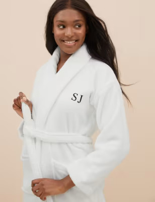 Personalised Pure Cotton Women's Dressing Gown | Marks & Spencer (UK)
