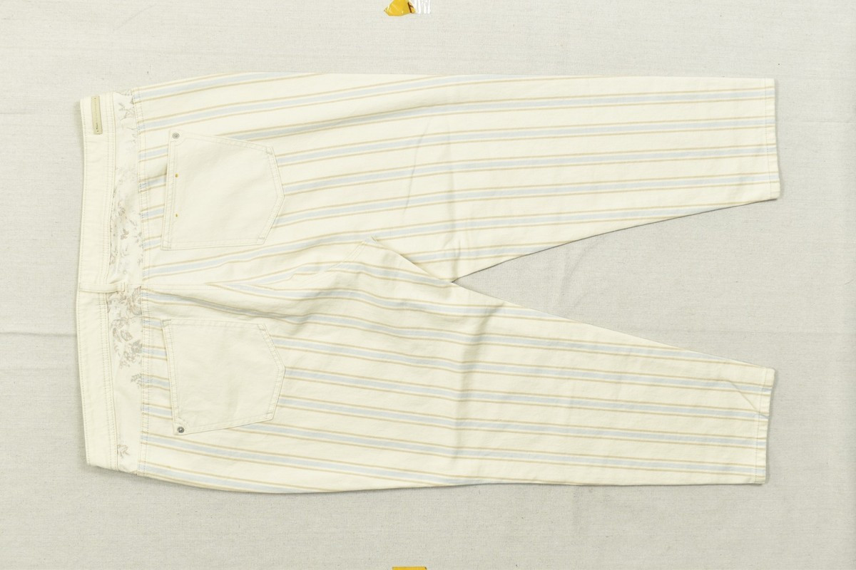 Anthropologie Pilcro and the Letterpress High-Rise Slim Striped Pants Size 18W | eBay US