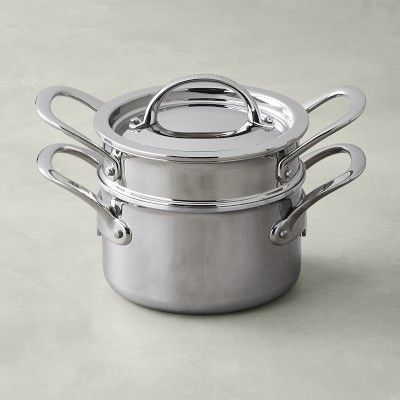 Williams Sonoma Signature Thermo-Clad Stainless-Steel Double Boiler, 2-Qt. | Williams-Sonoma