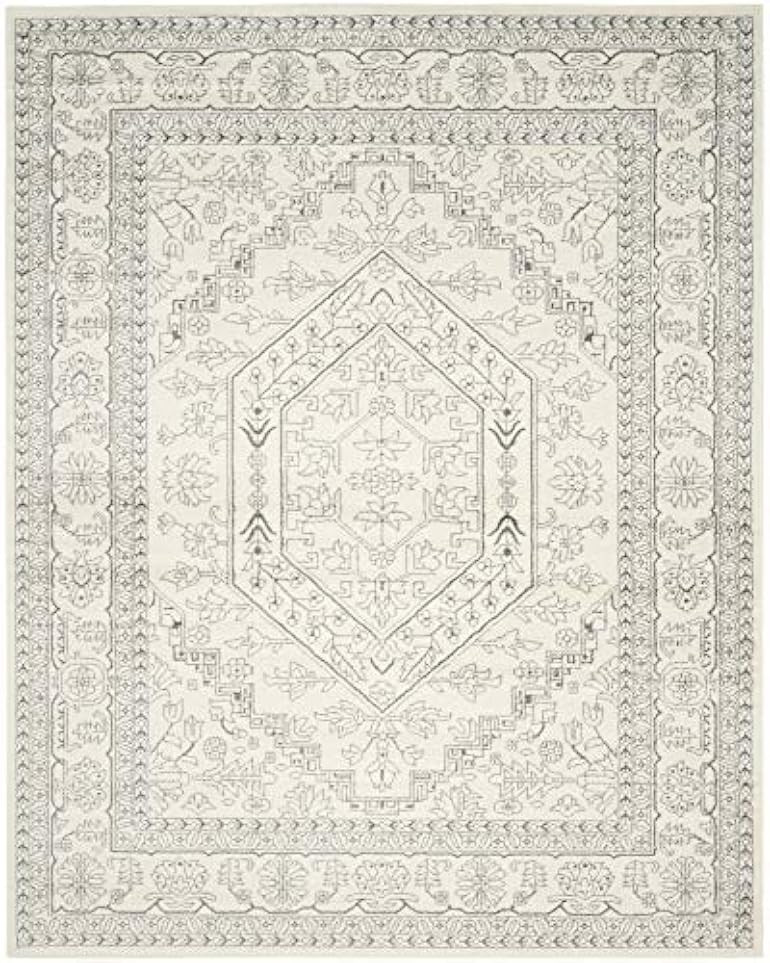 SAFAVIEH Adirondack Collection 8' x 10' Ivory / Silver ADR108B Oriental Medallion Non-Shedding Li... | Amazon (US)