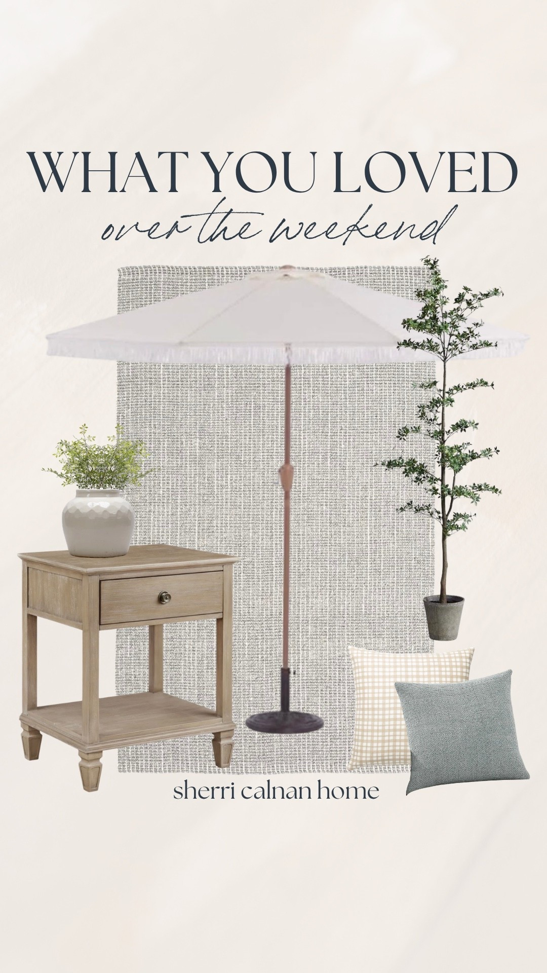 Your favorites from the holiday weekend! 🤍 Lots of these picks are still on sale, including the wool/jute rug, this highly loved vase, our affordable nightstand, and this plaid throw pillow!

#LTKSaleAlert #LTKHome #LTKSeasonal