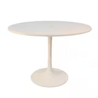 40 in. Enzo White Round Marble Top Dining Table MT4040-WHT - The Home Depot | The Home Depot