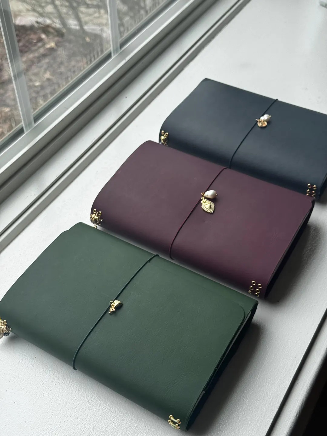 A5 Customizable Vegetable Tanned Leather Trifold Journal (for interchangeable notebooks) ***pleas... | Etsy (US)