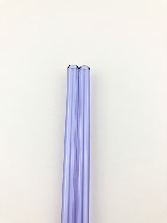 PURPLE GLASS STRAW  Purple Straws  Reusable Straws  Eco | Etsy | Etsy (US)