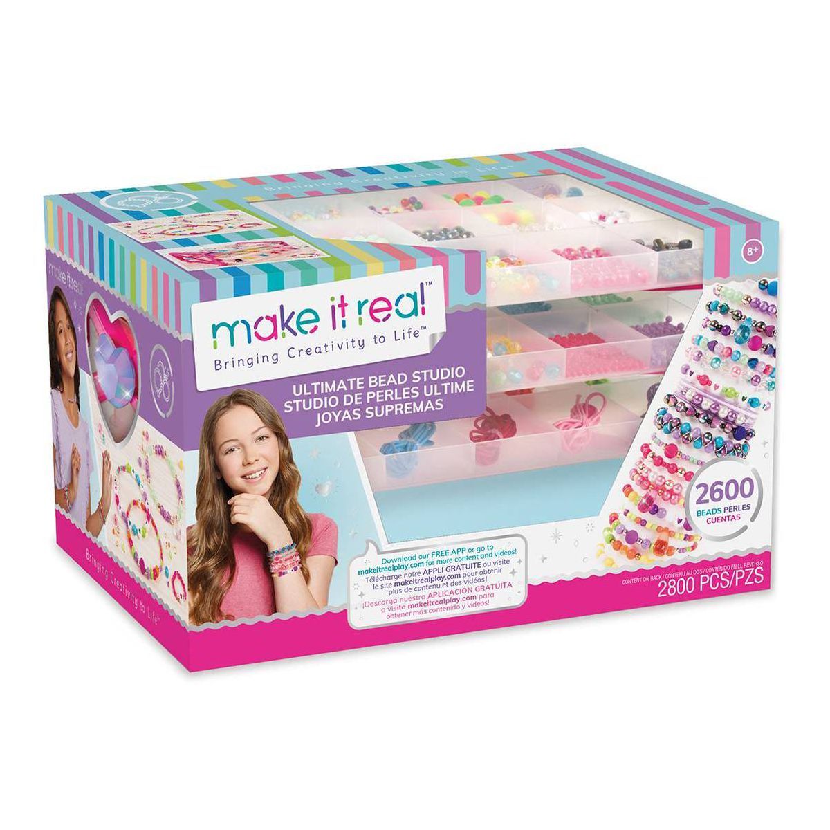 Make It Real Bead Drawer Jewelry Kit | Target