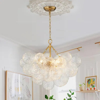 Hiiaka 3-Light Water Glass Bubble Chandelier | Wayfair North America