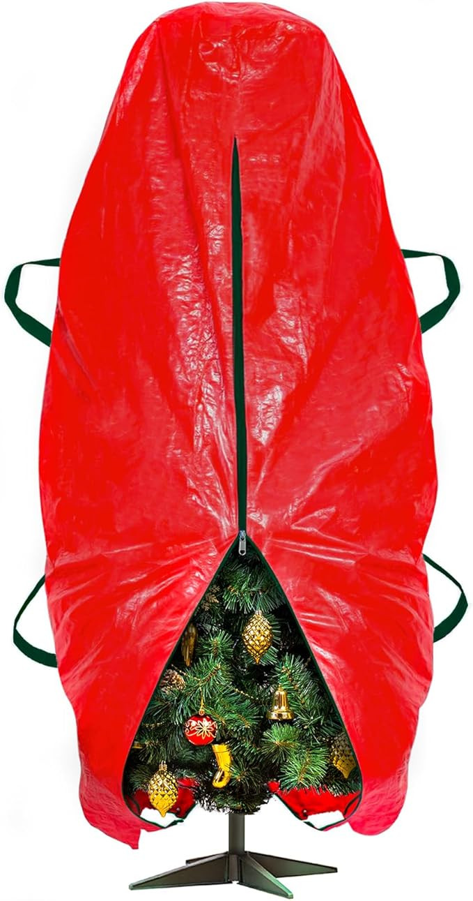 7.5 ft Christmas Tree Storage Bag, Upright Christmas Tree Bag with Strong Handles, Waterproof & T... | Amazon (US)