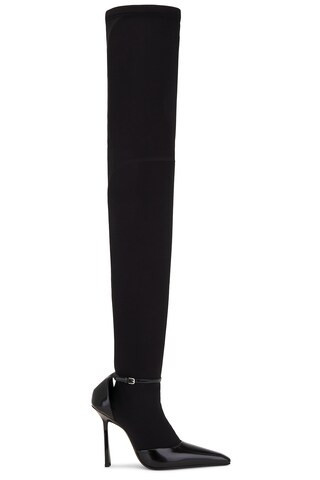 Saint Laurent Graham Boot in Nero - Black. Size 38.5 (also in 36, 36.5, 38, 39). | FWRD 