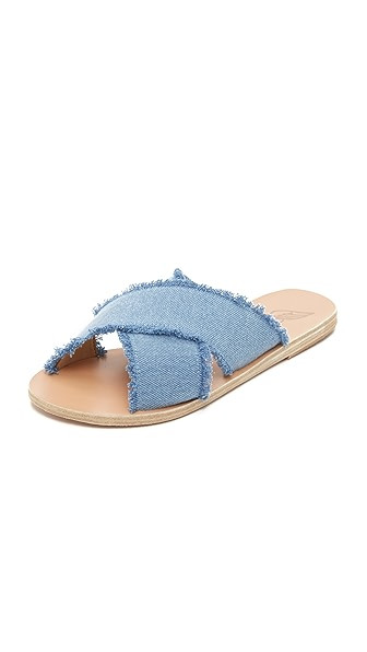 Ancient Greek Sandals Thais Denim Slides | Shopbop