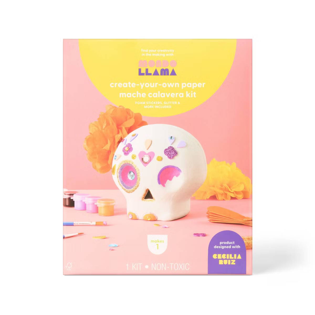 Día de Muertos Craft Paper Mache Cavalera Painting Kit - Mondo Llama™ | Target