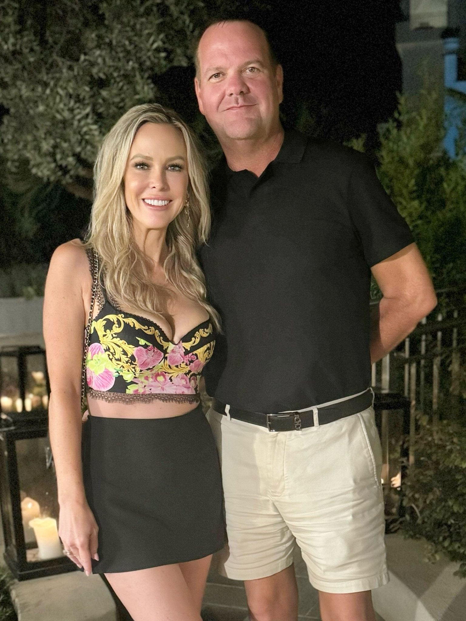 This Versace top is heavily discounted! Wearing a 38. I’m a 32C and it fits perfect. 