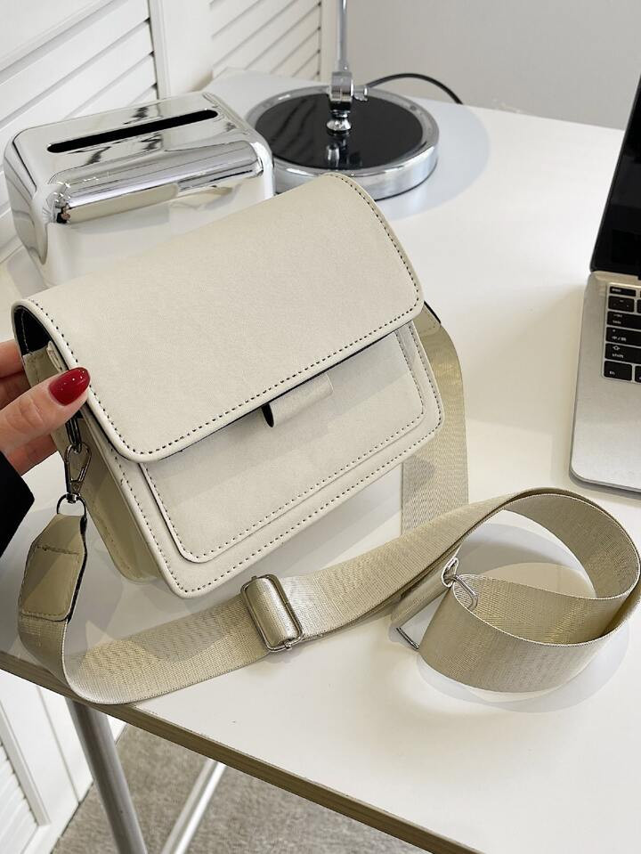 Lightweight,Business Casual Mini Minimalist Flap Square Bag For Teen Girls Women College Students... | SHEIN