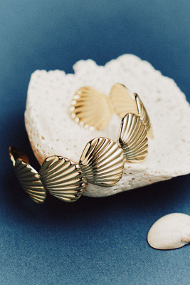 Panacea Shell Motif Cuff Bracelet | Anthropologie (US)