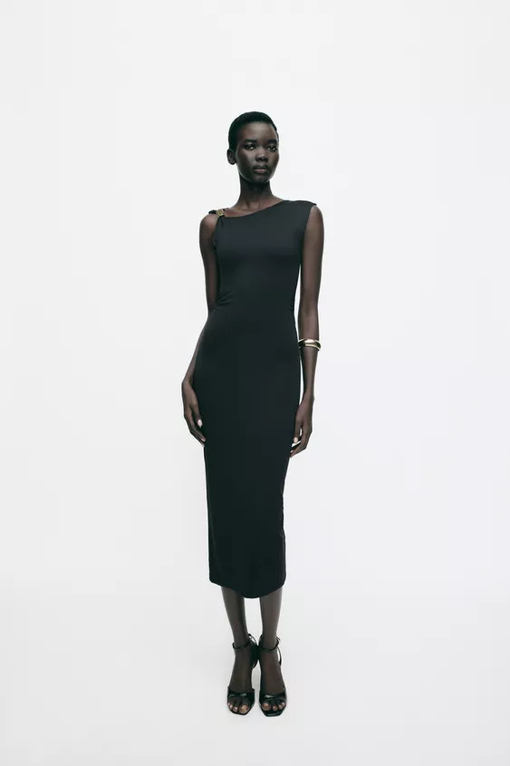 DRESS WITH METAL APPLIQUÉ | Zara UK