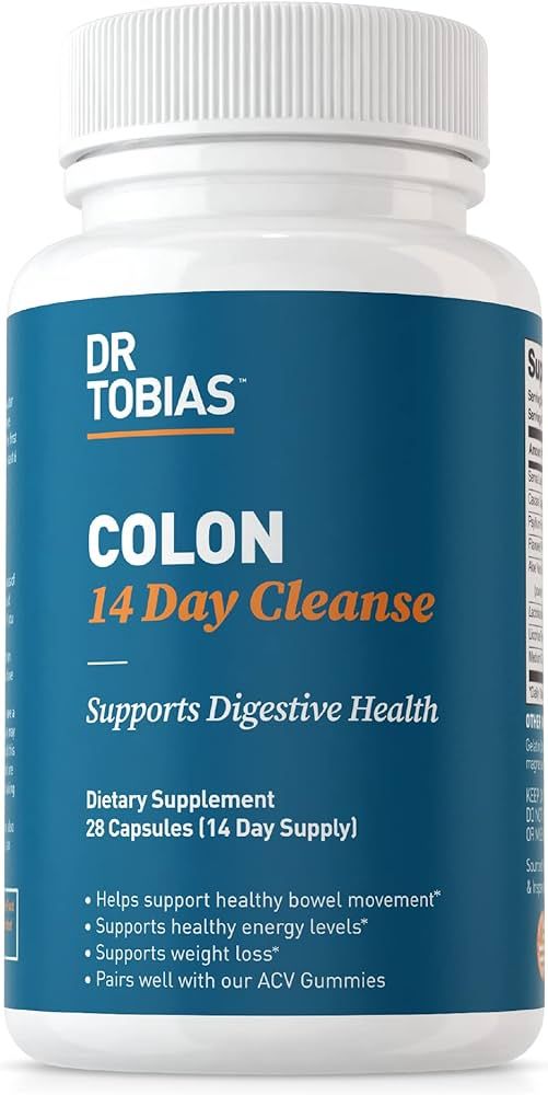 Dr. Tobias Colon 14 Day Cleanse, Advanced Gut Cleanse Detox for Women & Men with Cascara Sagrada,... | Amazon (US)