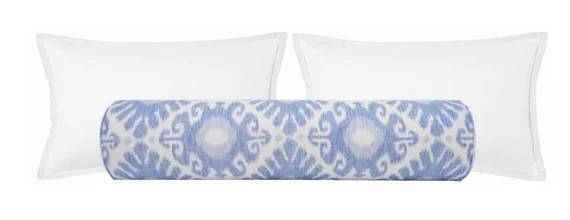 The Bolster : East Hampton Ikat // Marine  Damask Print  | Etsy | Etsy (US)