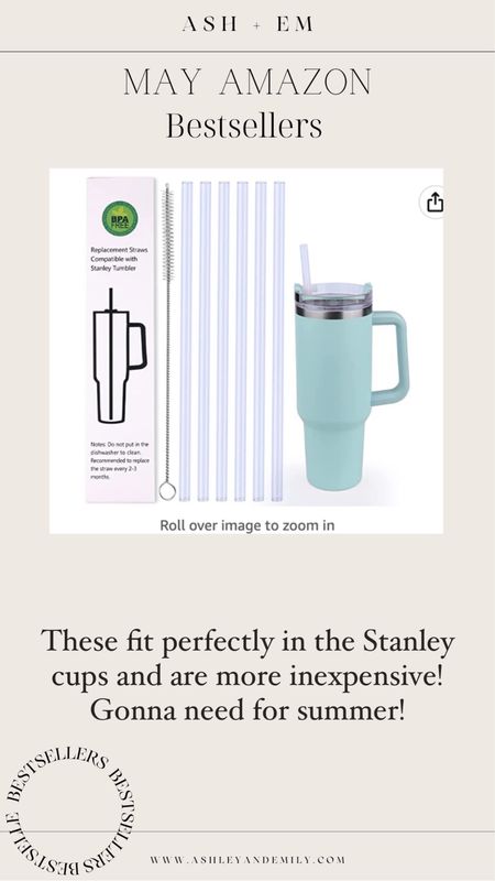 Summer find - reusable straws - Stanley cup - amazon find - inexpensive - must have - amazon best seller 

#LTKFind #LTKunder50 #LTKSeasonal