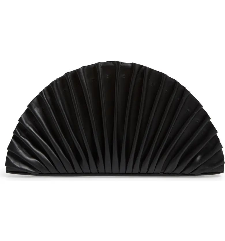 Nala Leather Fan Clutch | Nordstrom