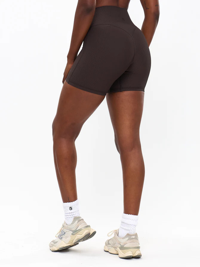 Material Girl Ribbed Short 6" | Buffbunny