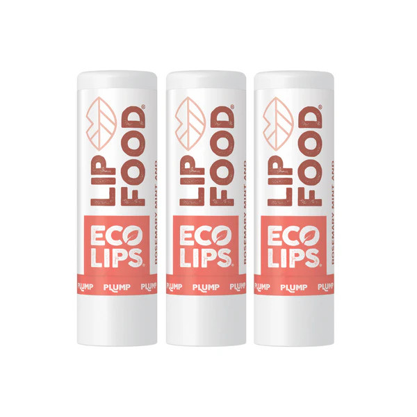 LIP FOOD® Plump Organic Lip Balm, 3 Pack | Eco Lips