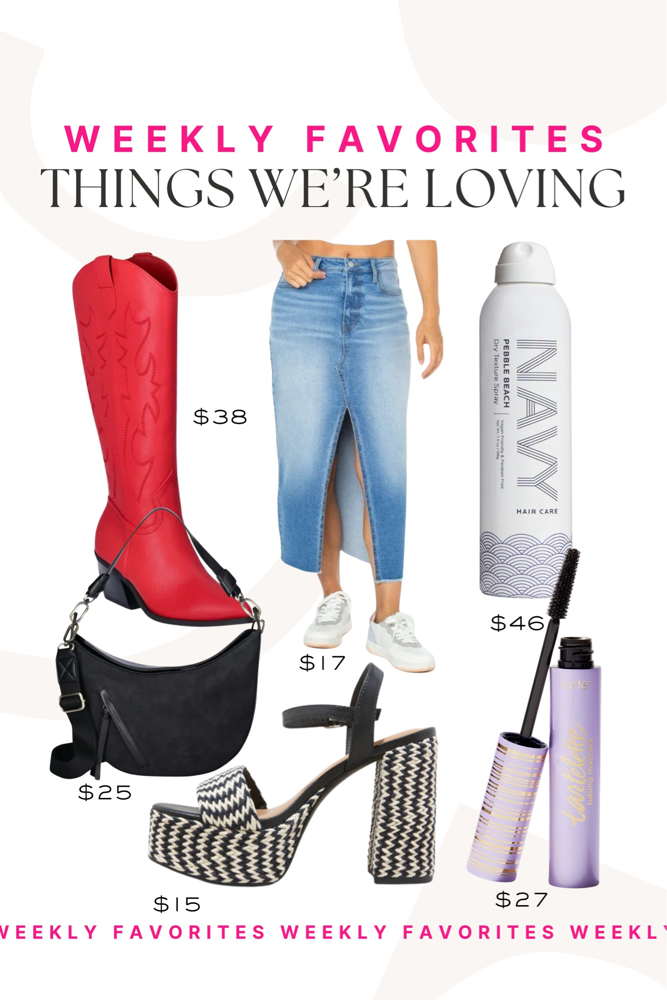 Our favorites from the past week! We’re all loving this denim skirt trend!

 Bestsellers, our favorites, most loved, Walmart fashion, red cowboy boots, betterwithchardonnay


#LTKSeasonal #LTKstyletip #LTKbeauty
