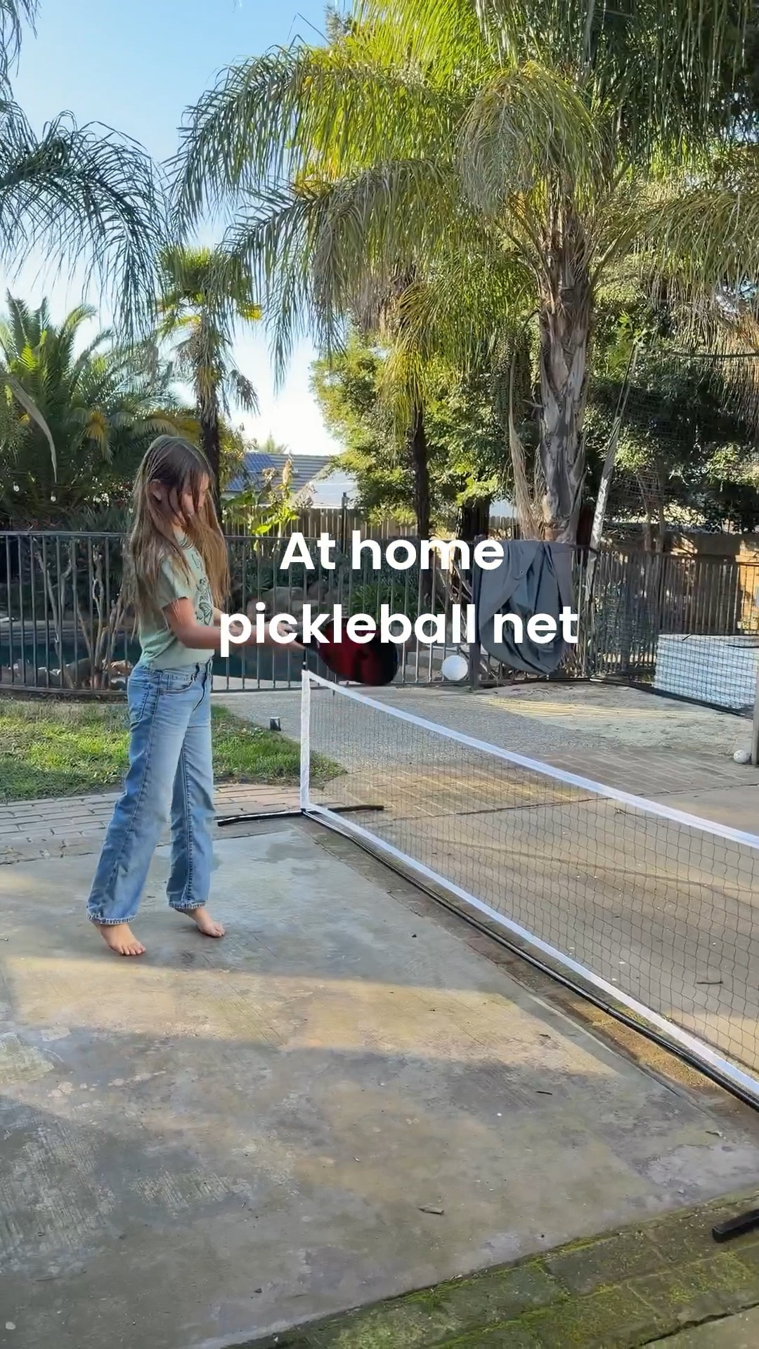 Easy to set up and fun for all ages pickleball net. Under $50