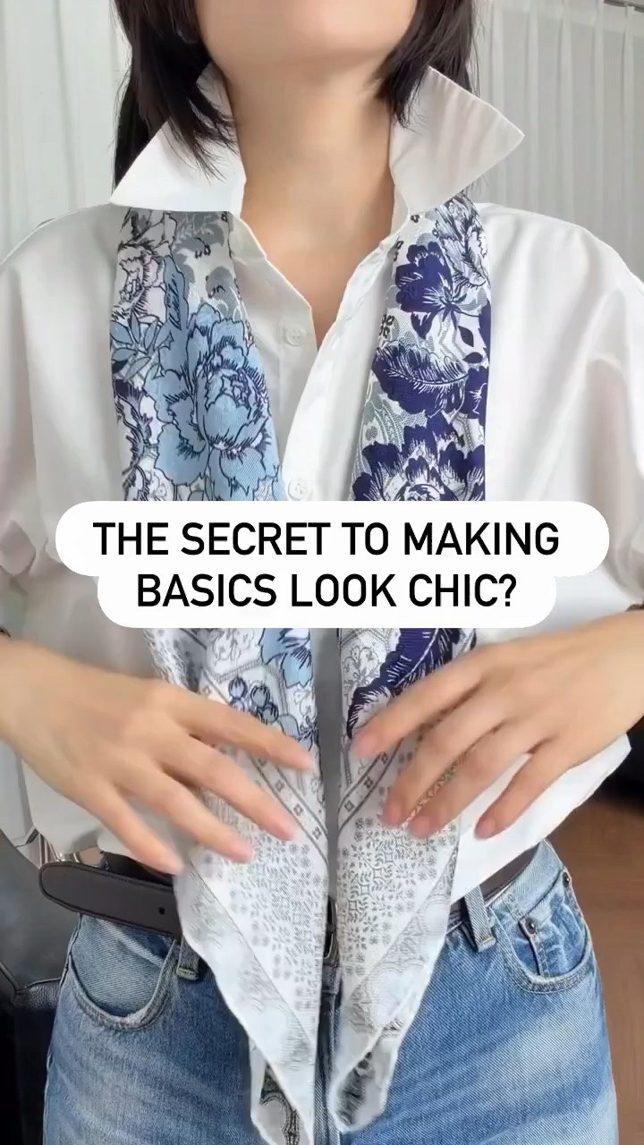 The secret to making basics look chic?

It’s not buying more clothes.
It’s knowing how to style what you already own.

A simple scarf can instantly make basics feel polished, intentional, and elevated.

✨ White shirt + jeans → chic
✨ Black blazer → more sophisticated
✨ Neutral sweater → instantly styled

The women who always look elegant know this:
great style is in the details.

Same basics.
Better styling.

💬 DM “SCARF” for my favorite scarf styling tricks
💾 Save this for the next time your outfit feels boring

#LTKOver40 #LTKActive #LTKSeasonal