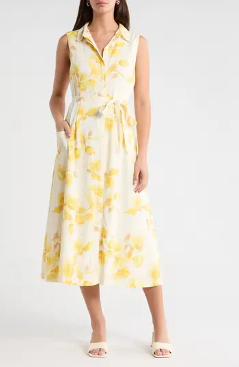 Vince Camuto Floral Print Shirtdress | Nordstrom | Nordstrom