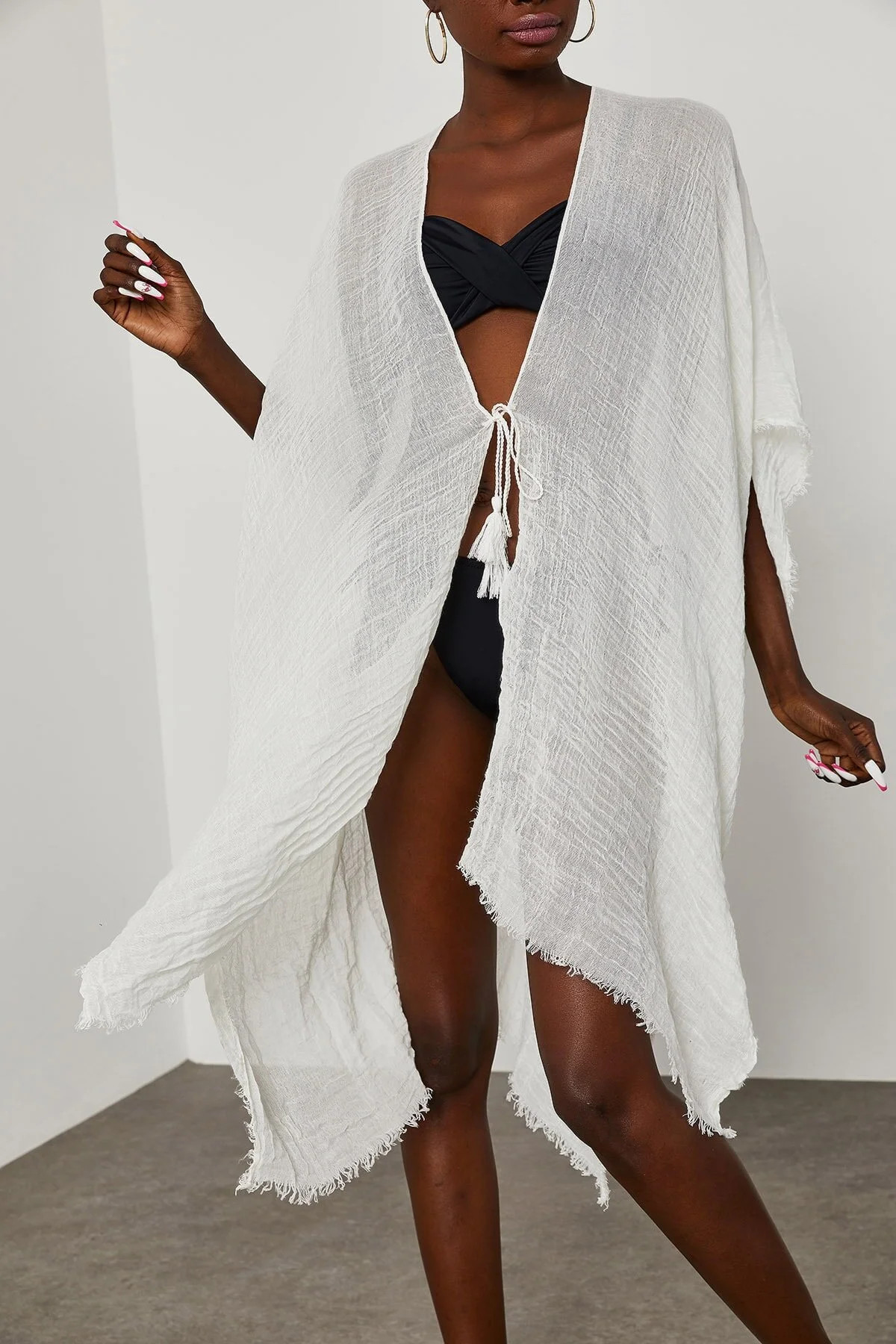 XHAN Pareo - Ecru - Strand Fast ausverkauft | Trendyol DE