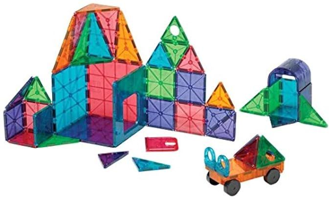Magna-Tiles 48-Piece Clear Colors DELUXE Set – The Original, Award-Winning Magnetic Building Tiles – | Amazon (US)