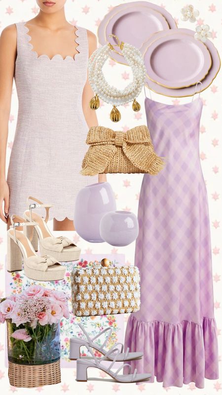 Spring things I'm loving! 🤍🤍🤍

Spring dress, bow purse, wedding guest dress, platform heels, necklace, tablescape, Easter, Easter table, earrings 