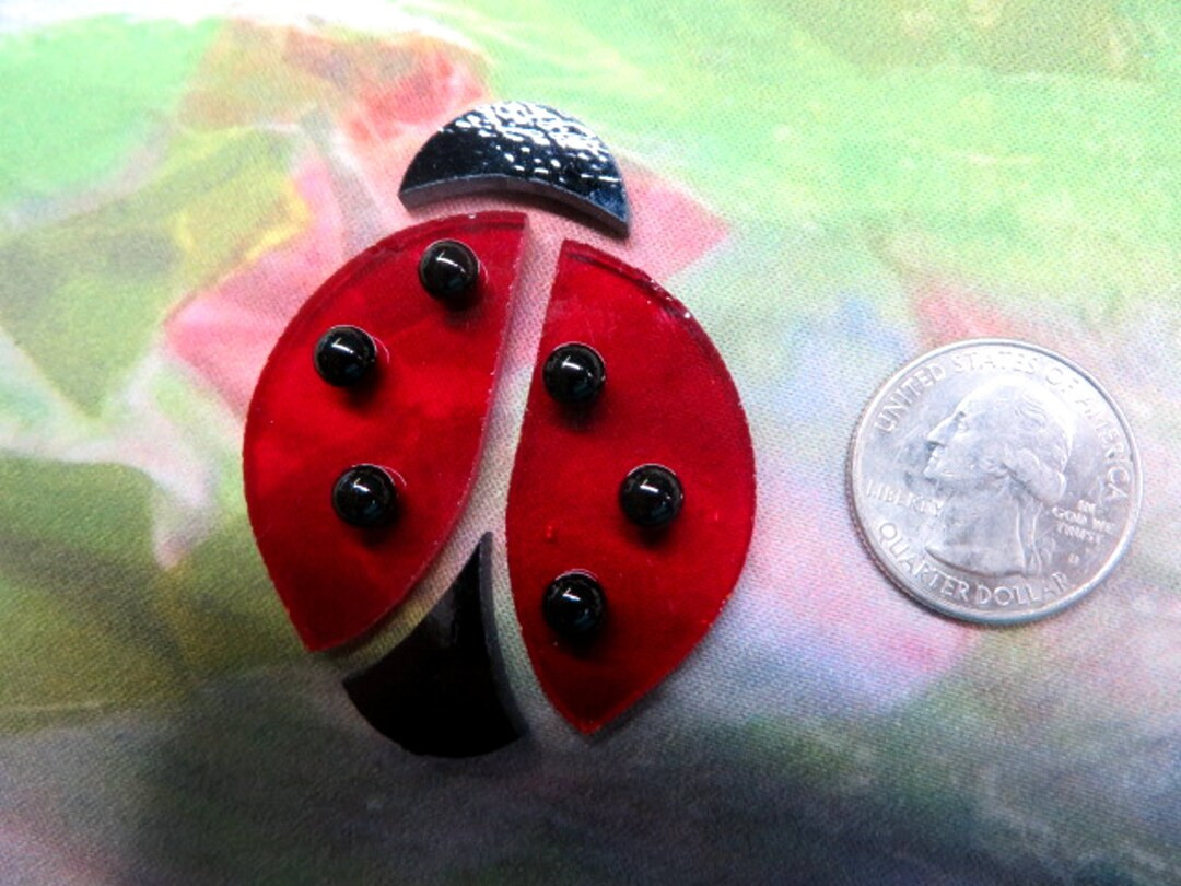 Ladybug SMALL Fusible COE 96 glass, Approximately 2" Diameter x 1/8" Thick, 10 pieces | Etsy (US)