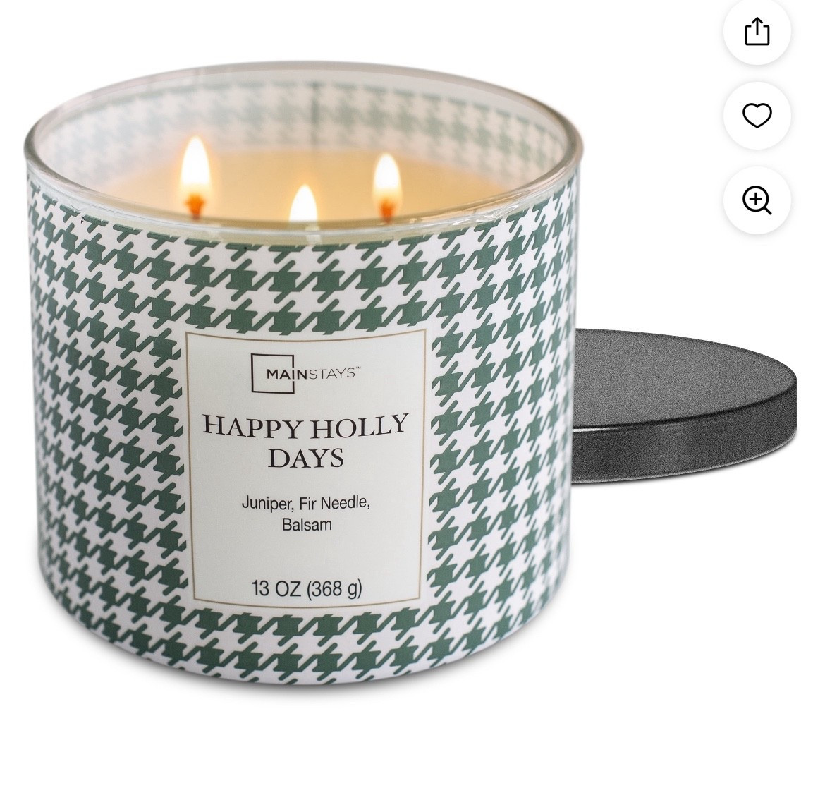 Mainstays Happy Holly Days Scented 3-Wick Candle, 13 oz. Available at Walmart! 

Under $6 and very fragrant! Providing the best Christmas ambiance for your home this holiday season ❤️

#LTKSeasonal #LTKHoliday #LTKHome