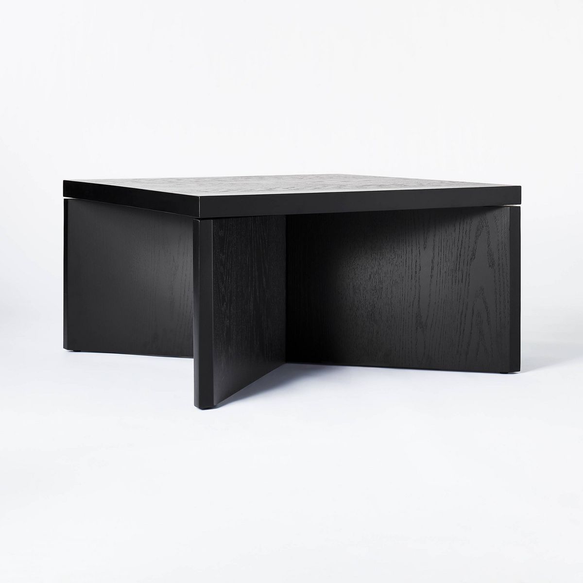 River Heights Square Wooden Coffee Table Black - Threshold™ designed with Studio McGee | Target