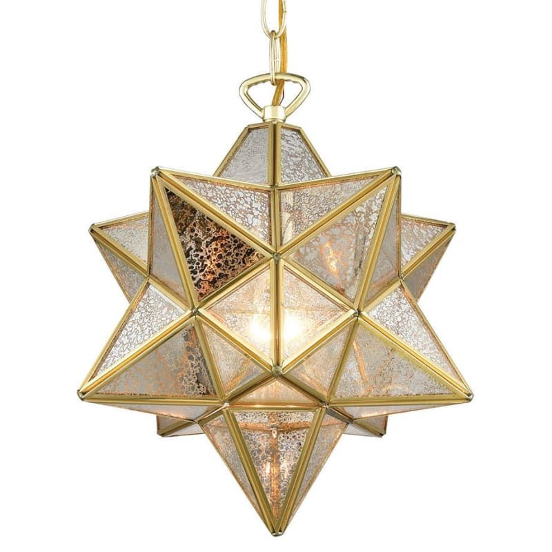 Elk Home 1145-023 Moravian Star Single Light 12" Wide Pendant Brass Indoor Lighting Pendants | Build.com, Inc.