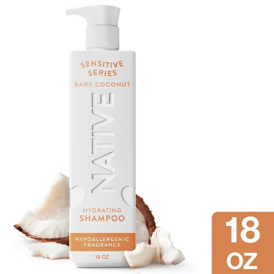 Native Shampoo for Dry Hair, Sensitive Series Bare Coconut - 18oz | Target