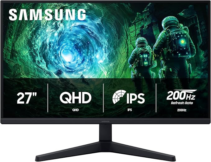 SAMSUNG 27” Odyssey G5 G53F QHD Resolution Gaming Monitor, HDR10, 200Hz Refresh Rate, IPS Panel... | Amazon (US)