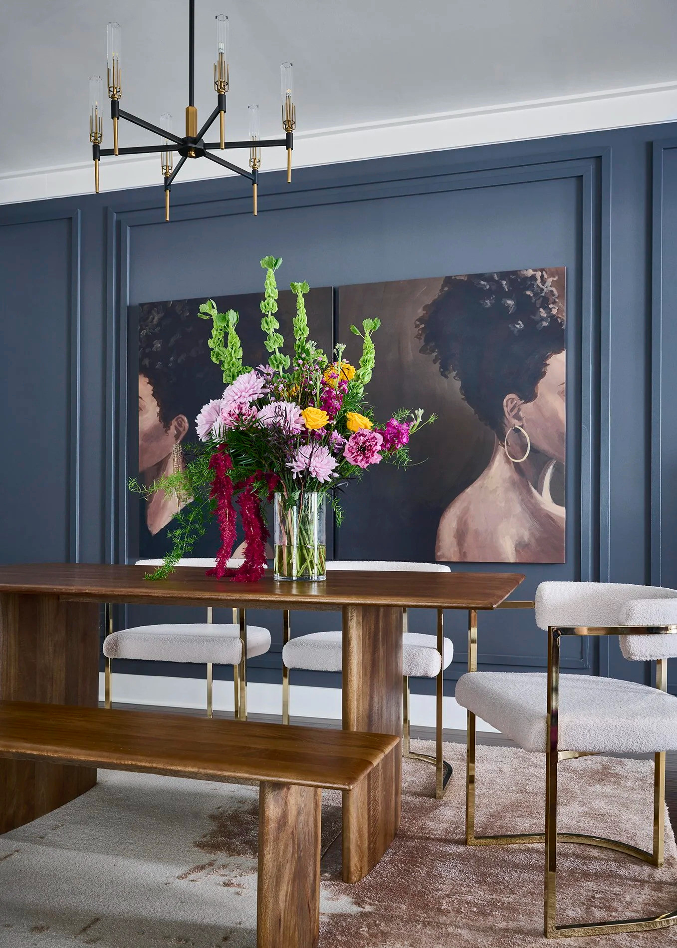 A seat at the table. 🪑

🏠: #ProjectBlackRenaissance
🪄: @blessedlittlebungalow
💐: @joshuaholcombe
📸: @mm_photo_inc 

 #LTKHome
