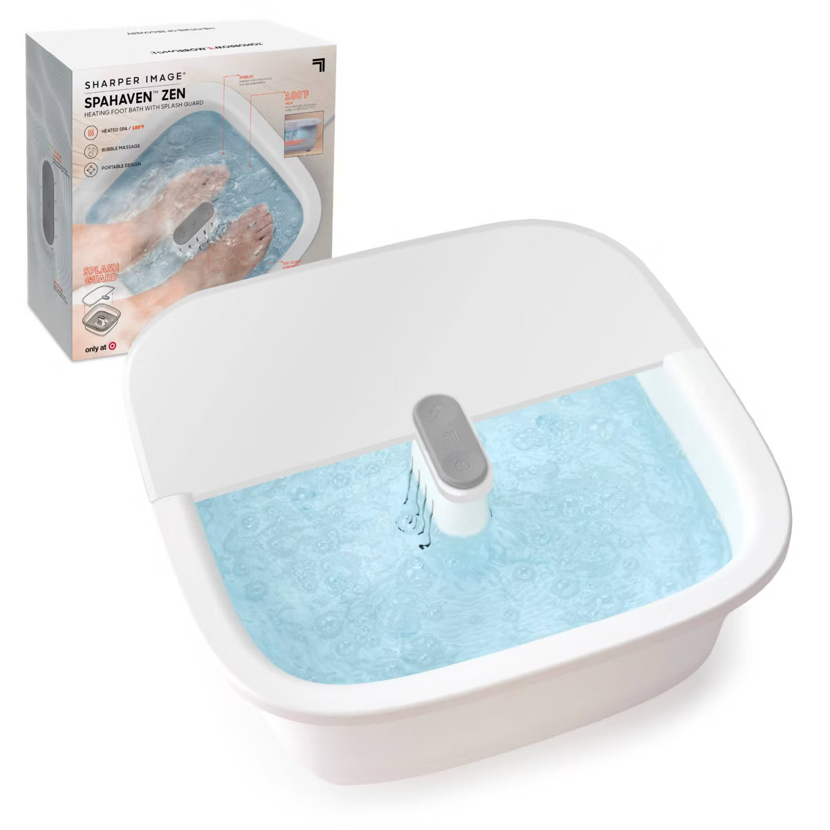 Sharper Image SpaHaven Zen Heating Foot Bath with Splash Guard | Target