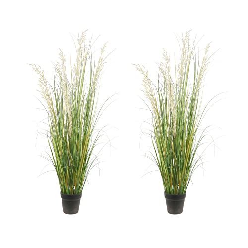 AfanD Artificial Plant, 47in Tall, 2pk Grass, Faux House Plant in Pot, Indoor Decorative Flowers & Plants, Housewarming Gift | Amazon (US)