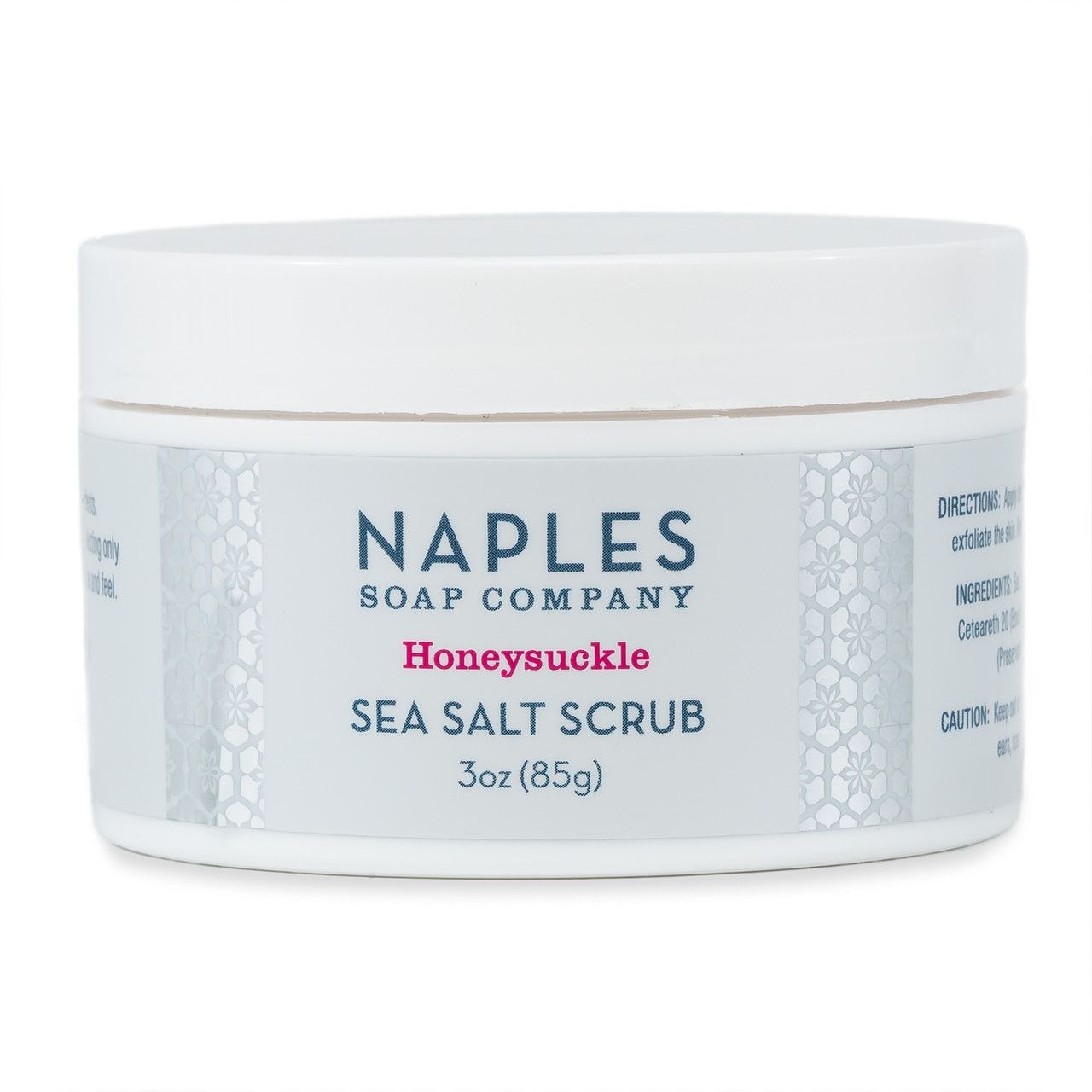 Honeysuckle Sea Salt Scrub 3 oz | Naples Soap Company