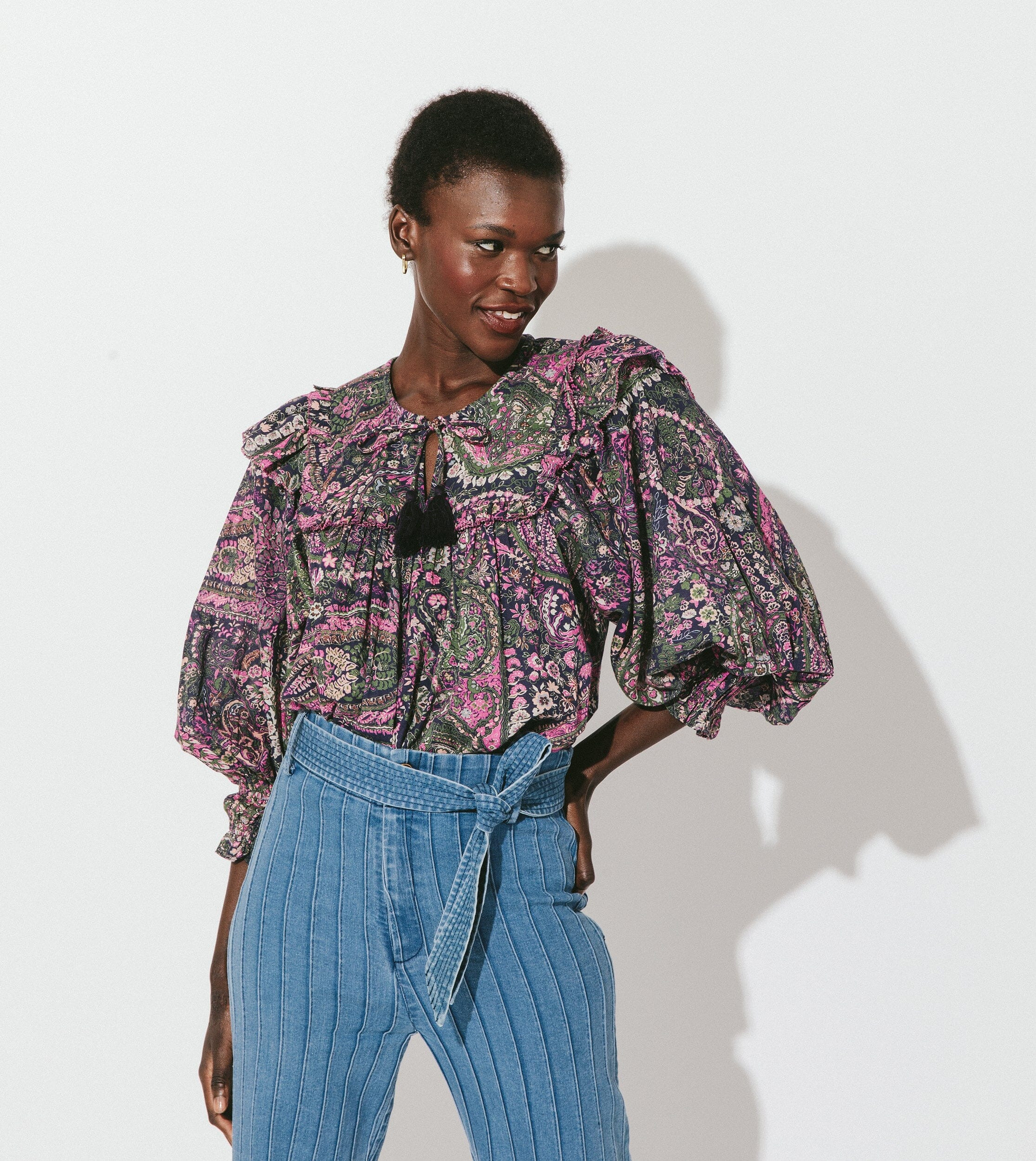 Shop Octavia Printed Blouse | Cleobella | Cleobella LLC
