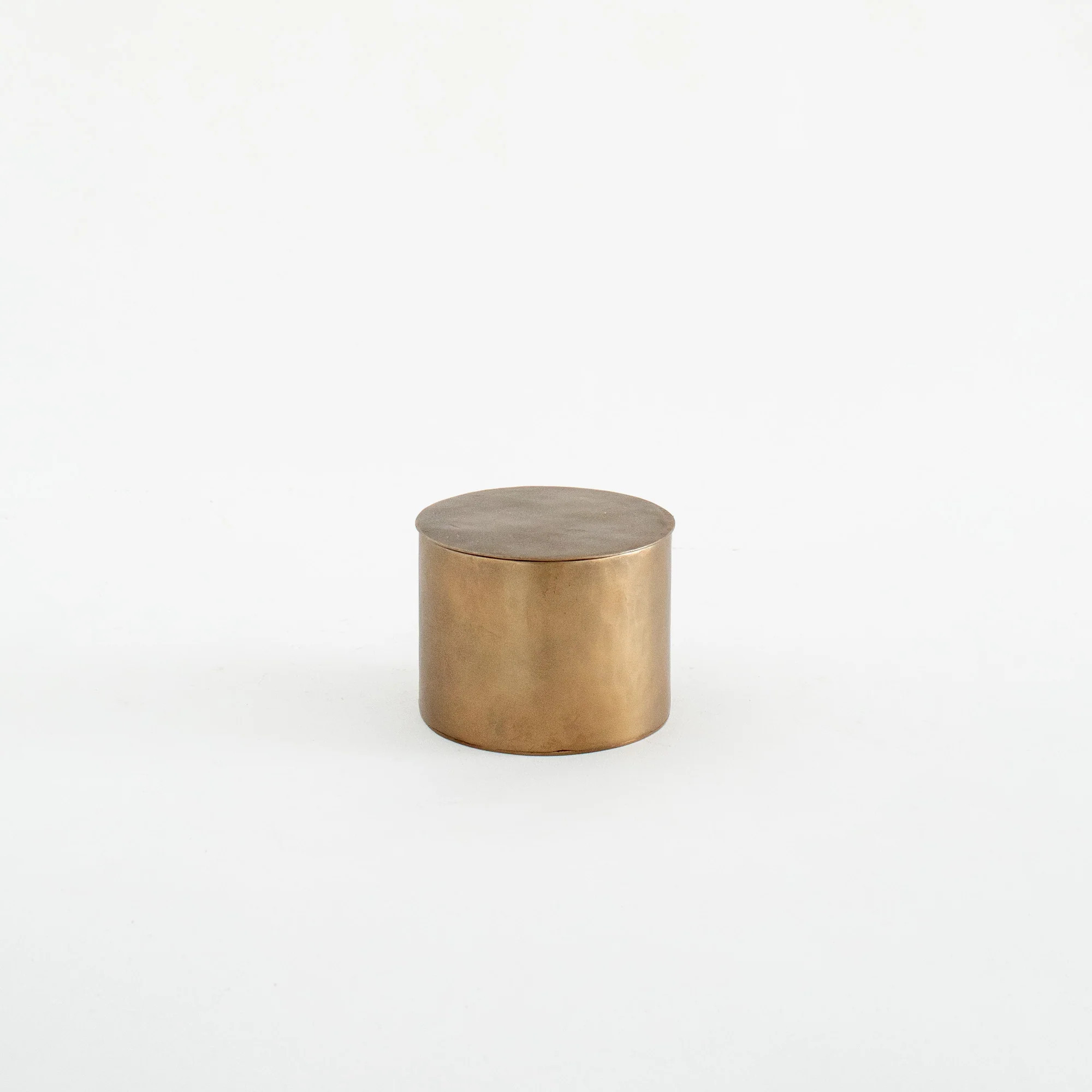 Round Brass Box | The Vintage Rug Shop