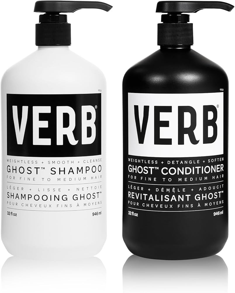VERB Ghost Shampoo & Conditioner Duo Set - Infused with Moringa Oil -Cleanses + Moisturizes Fine ... | Amazon (US)